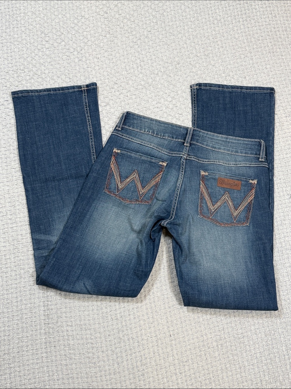 Women’s Wrangler O9MWZCE Bootcut Denim Jeans Cowgirl Size 7x34